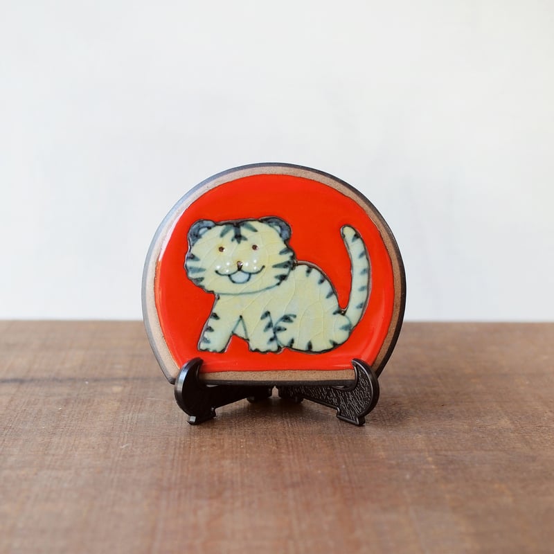 骨董　伊万里　有田　陶板　丸ウサギ　兎　コースター　オブジェ　ラスト５枚 骨董 伊万里 有田 陶板 丸ウサギ 兎 コースター オブジェ ラスト5枚