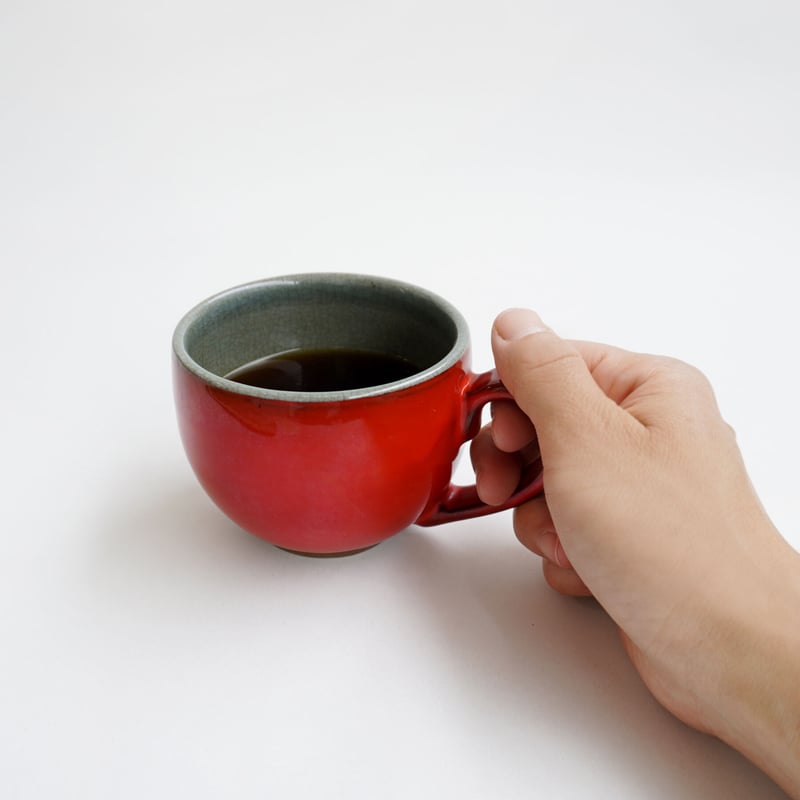 手彫りコーヒーカップ 手彫り コーヒーカップ 木製 天然木 作家 日本製 チェリー材