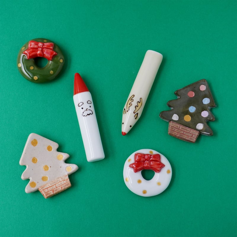 新品　クリスマス　箸置き　靴下　柊　お星様　三点セットのみ 新品 クリスマス 箸置き 靴下 柊 お星様 三点セットのみ 新品