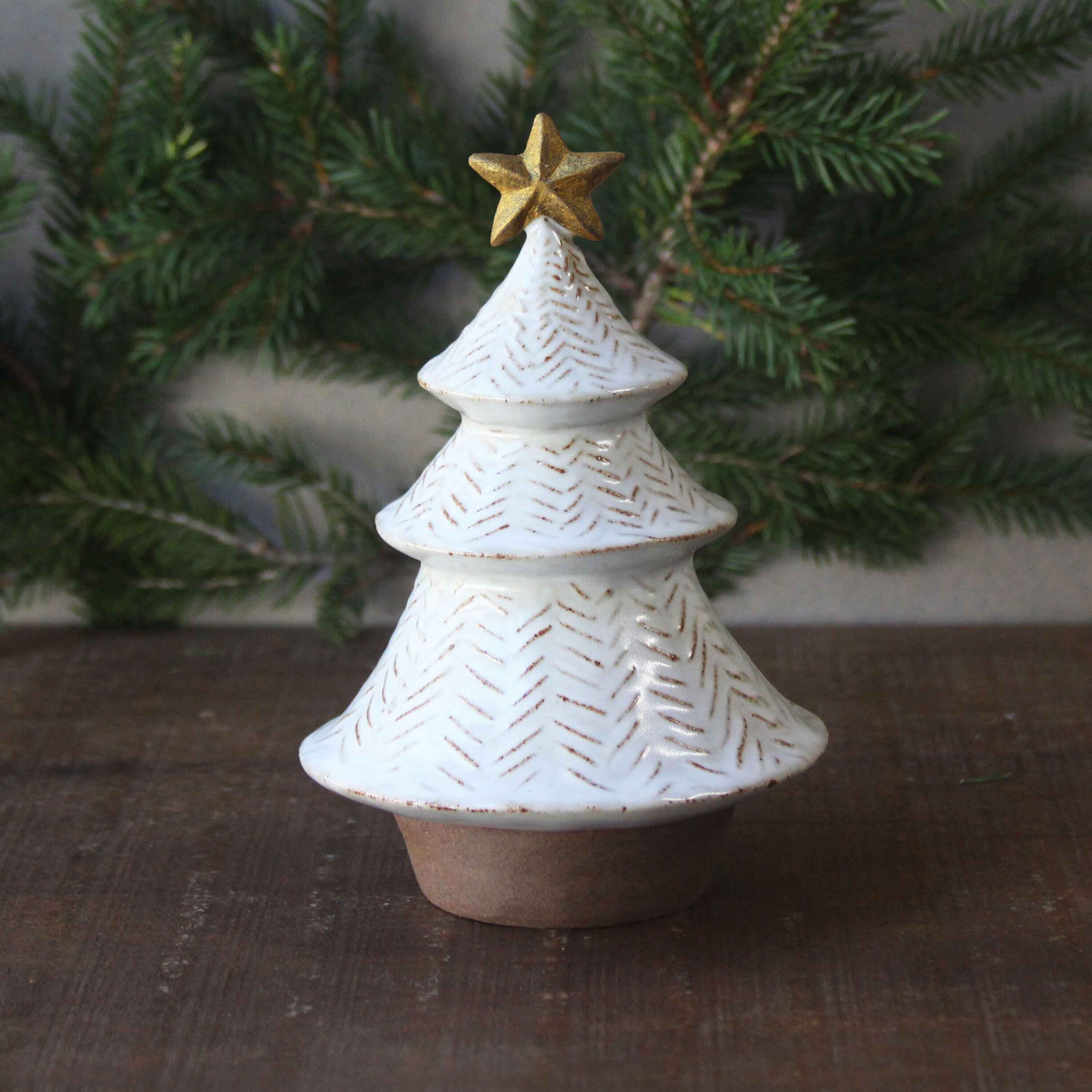 【美品】  クリスマスツリー　陶器　2023年 original