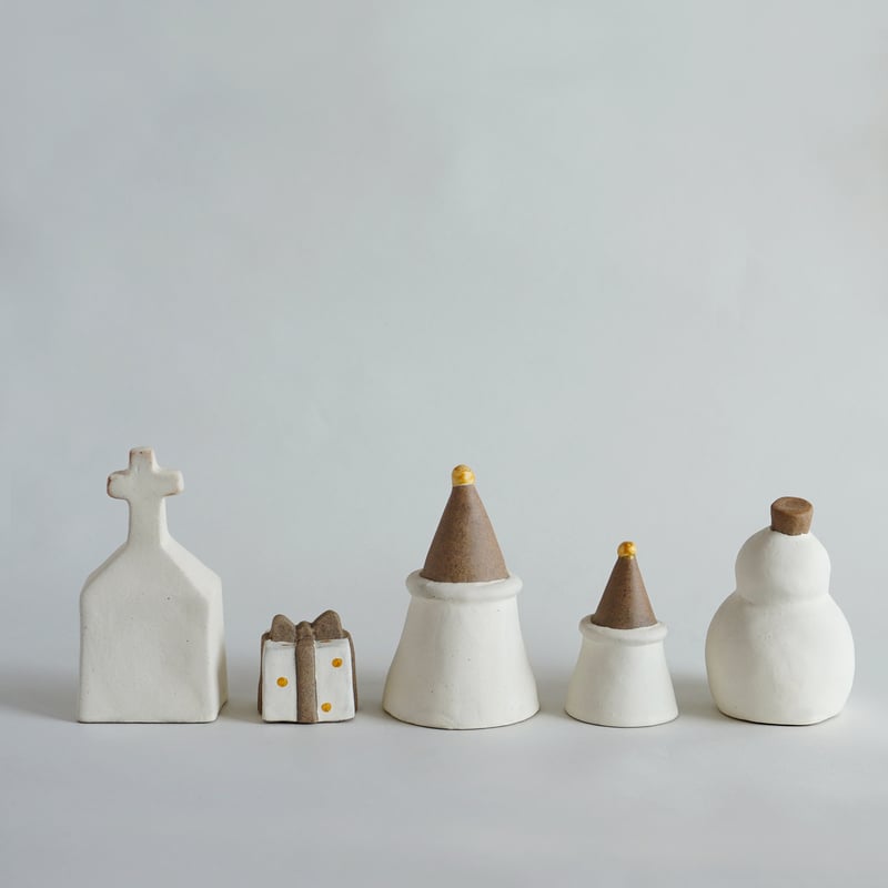 クリスマスオブジェ 波佐見焼 sen 5点セット