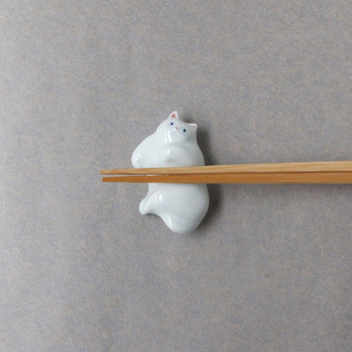 sen 猫のお箸置きセット ホワイト