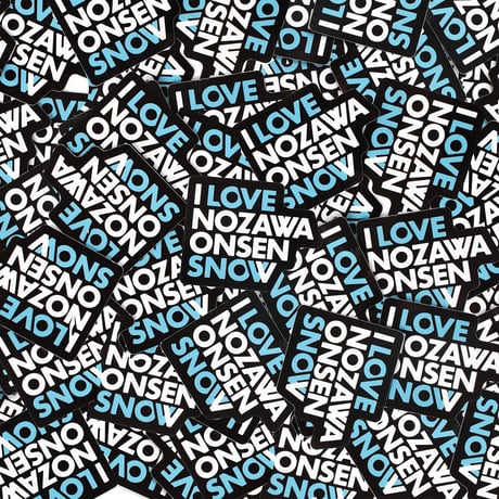 I LOVE NOZAWA ONSEN SNOW ステッカー
