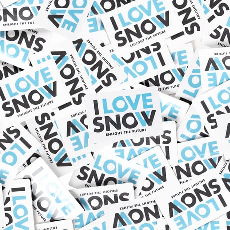 [NEW] I LOVE SNOW ステッカーミニ