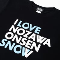 I LOVE NOZAWA ONSEN SNOW Tシャツ Black