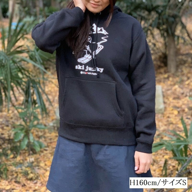 ski junky コラボパーカー(ブラック) | I L♡VE SNOW's STORE ski junky コラボパーカー(ブラック) | I L♡VE SNOW's STORE