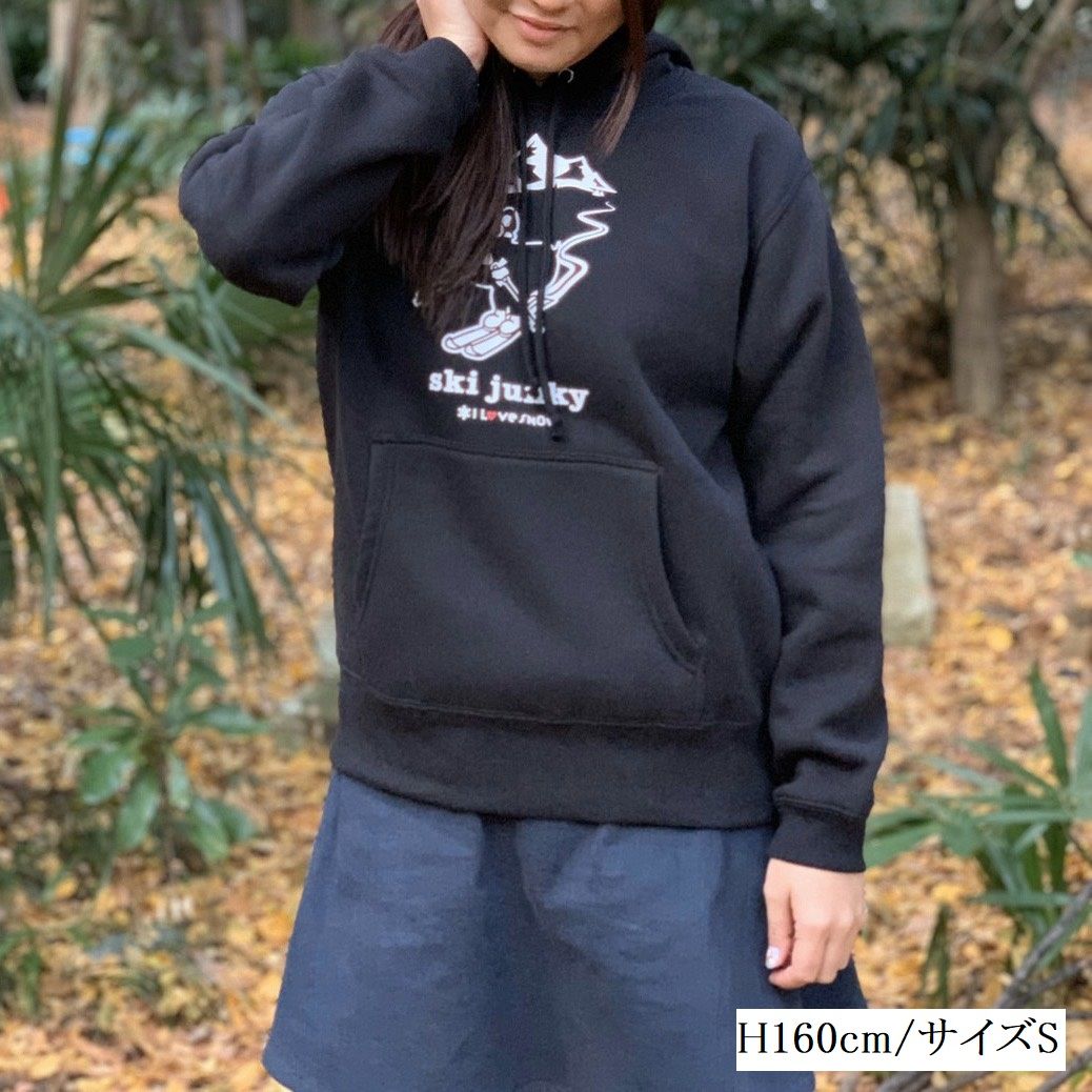 ski junky コラボパーカー（ブラック） | I L♡VE SNOW's STORE