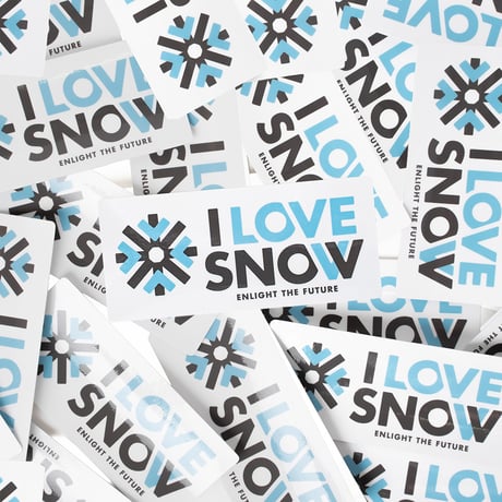 [NEW] I LOVE SNOW ステッカーBIG