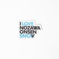 I LOVE NOZAWA ONSEN SNOW ステッカー