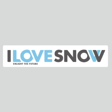 [NEW] I LOVE SNOW ステッカー横長