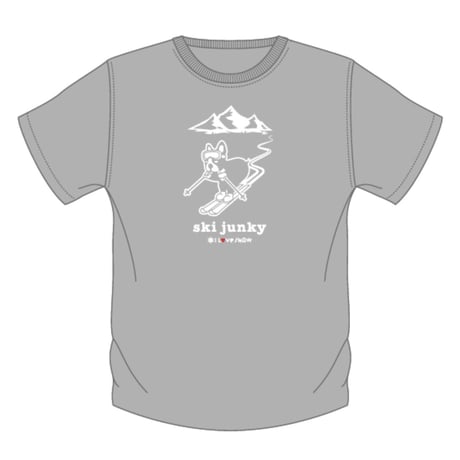 ski junky コラボ T シャツ（グレー）