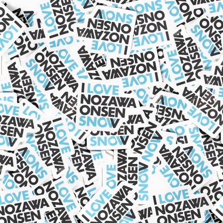 I LOVE NOZAWA ONSEN SNOW ステッカー