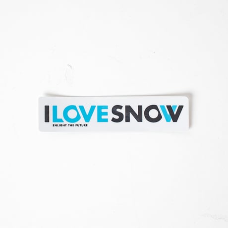 [NEW] I LOVE SNOW ステッカー横長
