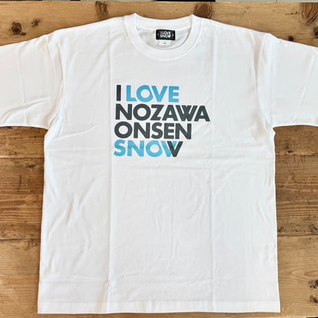 I LOVE NOZAWA ONSEN SNOW Tシャツ White