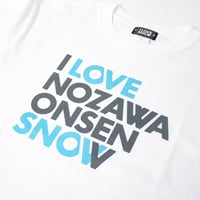 I LOVE NOZAWA ONSEN SNOW Tシャツ White