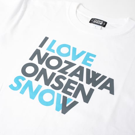 I LOVE NOZAWA ONSEN SNOW Tシャツ White