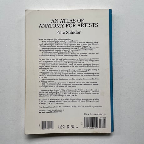 AN ATLAS OF ANATOMY FOR ARTISTS