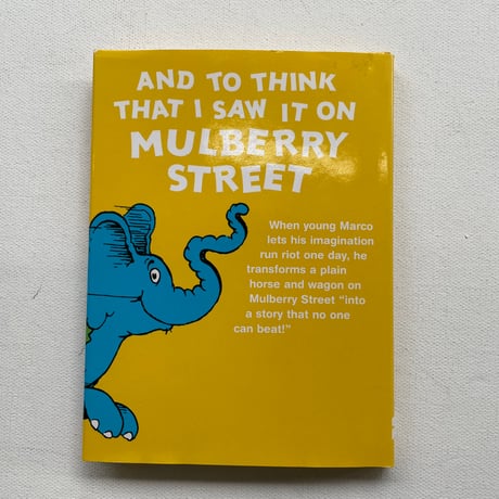 AND TO THINK THAT I SAW IT ON MULBERRY STREET
