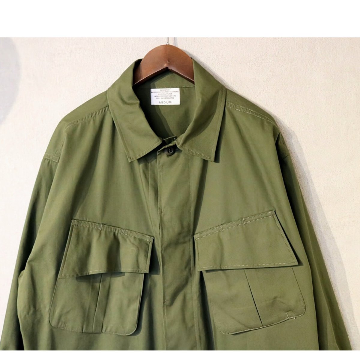 ジャケット・アウター WORKERS Fatigue Jacket OD Poplin M WORKERS Fatigue Jacket OD Poplin S