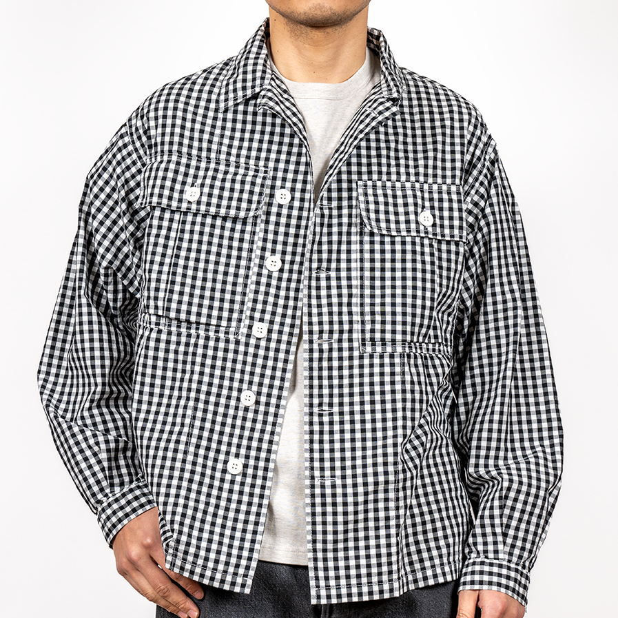 WORKERS 【 M-43 Shirt Jacket 】Black Gingham Size