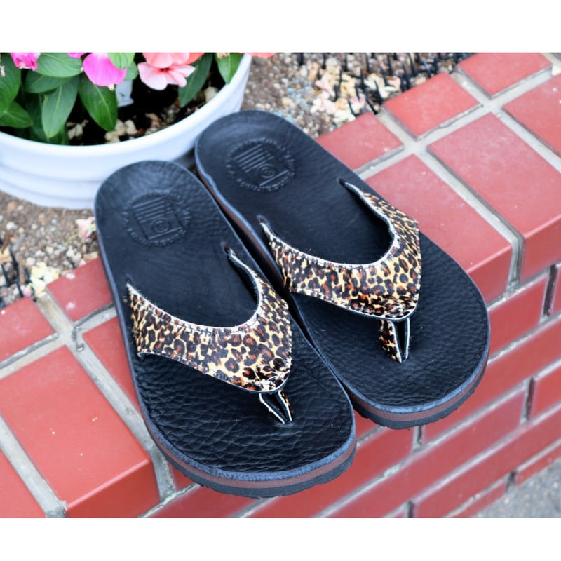 THE SANDALMAN【 BEACH NARROW 】LEOPARD | alley