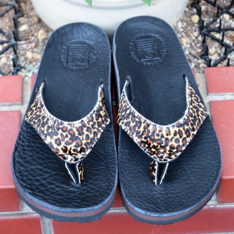 THE SANDALMAN【 BEACH NARROW 】LEOPARD | alley