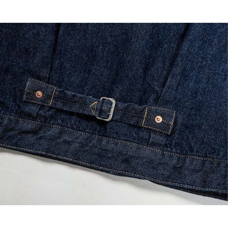 Cinch back top denim jacket