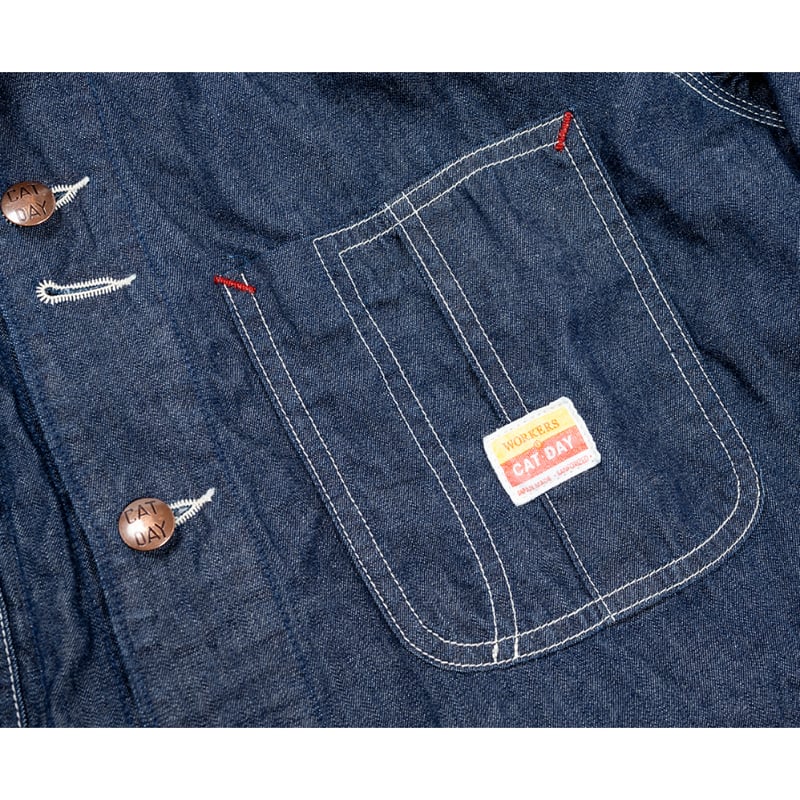 WORKERS 【CAT DAY coverall , 6oz Indigo Denim 】S...