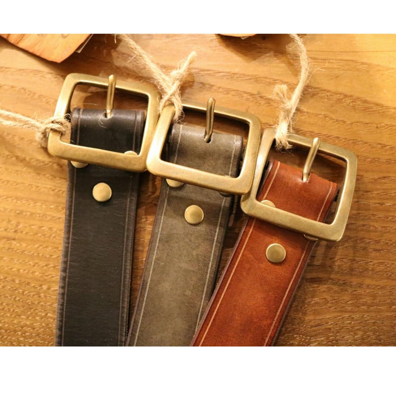 VASCO 【Leather Garrison Belt 】Camel , Olive , B...