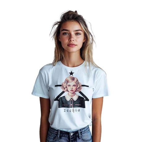 【受注生産】 レディス プリントTシャツ ZT-Ladies シリーズ （ホワイト）
