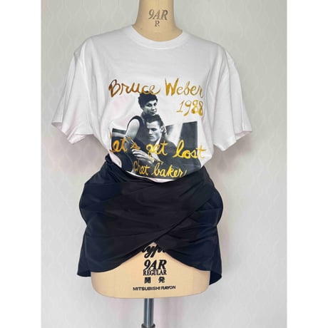 【限定1枚】プリントTシャツリメイク☆リボンチュニック/no3
