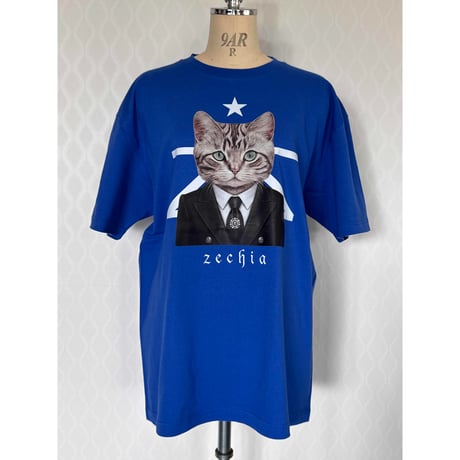 【受注生産】 プリント Big-Tシャツ ZT-BIG シリーズ （ブルー）