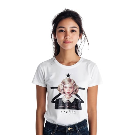 【受注生産】 レディス プリントTシャツ ZT-Ladies シリーズ （ホワイト）