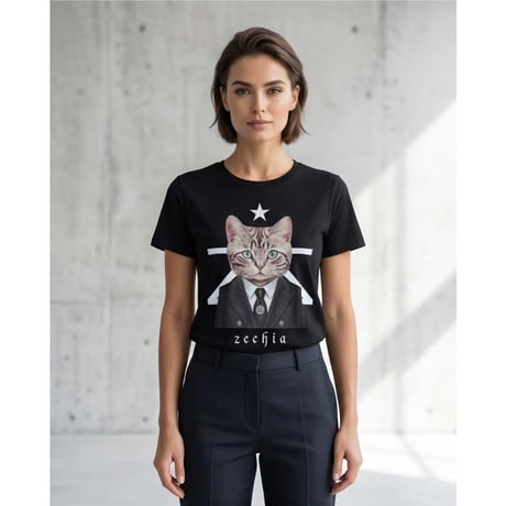 【受注生産】 レディス プリントTシャツ ZT-Ladies シリーズ（ブラック）