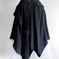 【プレオーダー】シャツチュールスカート／ブラック