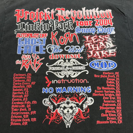 Projekt Revolution 2004 T-shirt【L】000390