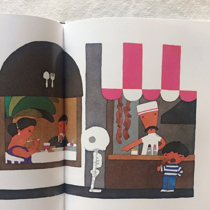 五味太郎｜がいこつさん | 曲線