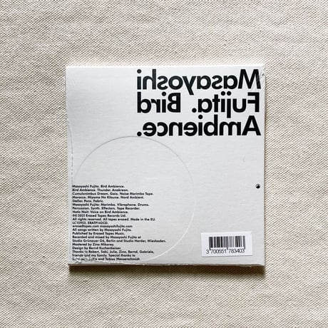 〈CD〉Masayoshi Fujita｜Bird Ambience.