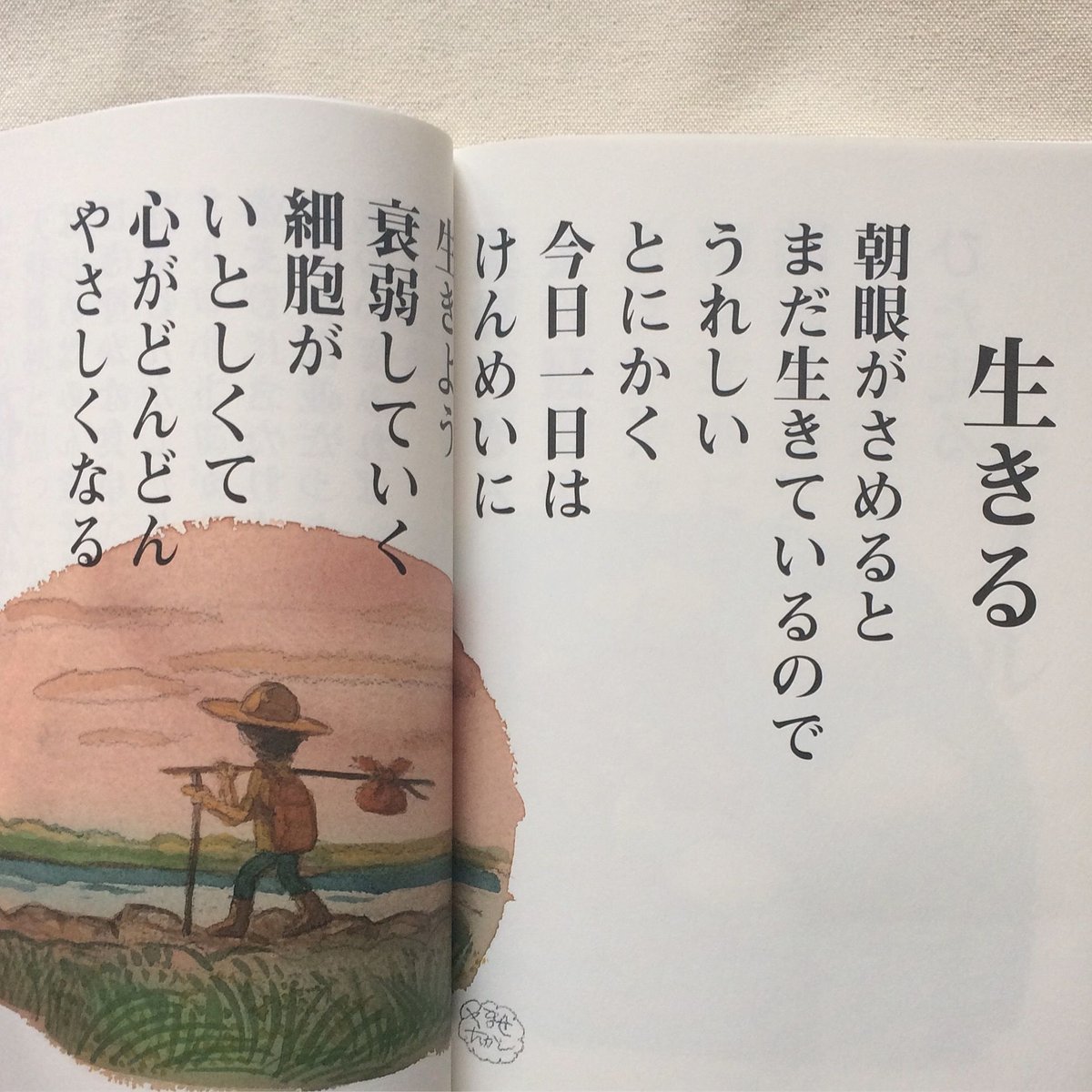 やなせたかし / 詩と絵 詩集 自選詩集 1980年代出版 本 絵本 やなせたかし ミニ詩集 愛の絵本 山梨シルクセンター出版部