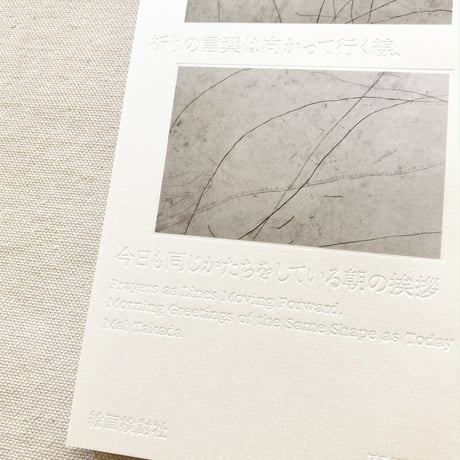 高田マル｜祈りの言葉は向かって行く線、今日も同じかたちをしている朝の挨拶