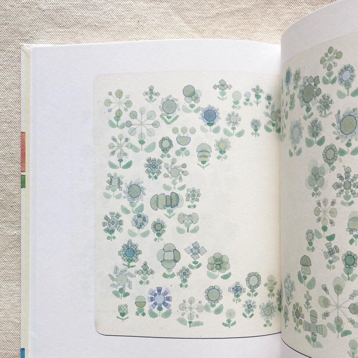 花の絵です 花の絵 すずらん アート 「巡る幸せを花束に」