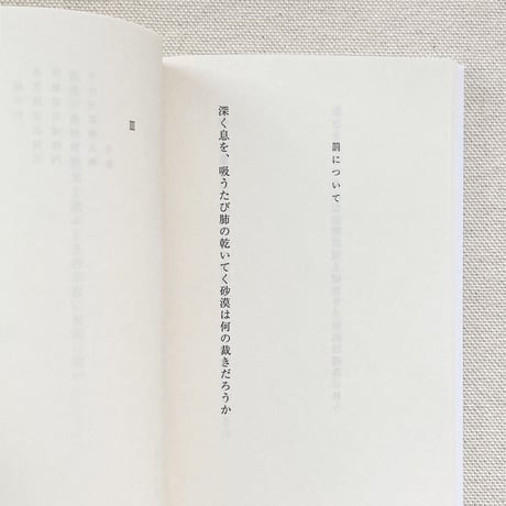 千種創一｜砂丘律