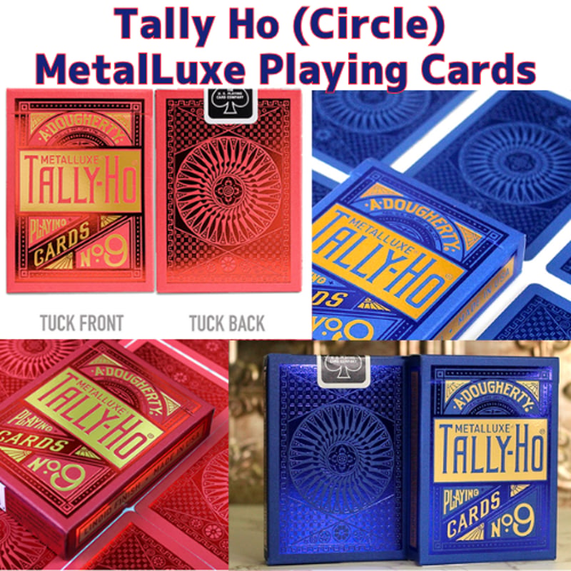 Tally Ho (Circle) MetalLuxe Playing Cards by US