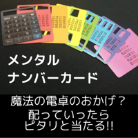 メンタルナンバーカード（日本語解説付き）
