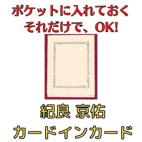 カードインカードAタイプ by 紀良 京佑（おまけの封筒付き）