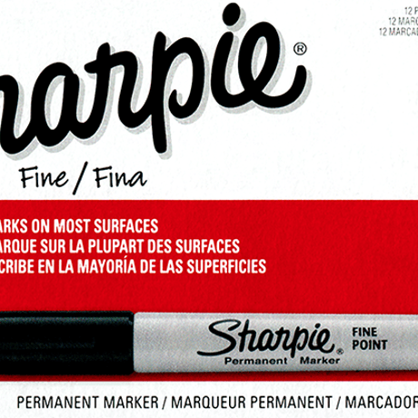 シャーピー：Fine-Tip Sharpie (Black)