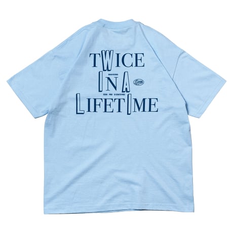 Twice In A Lifetime Tee (Powder Blue × Navy)