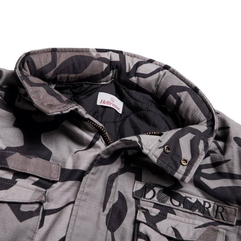 M65 CITY TREE CAMO ARMY JACKET with LYRIC NOTE M65 CITY TREE CAMO ARMY JACKET with LYRIC NOTE