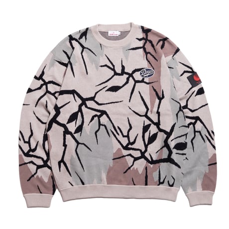 CITY TREE CAMO KNIT SWEATER - CITY TREE CAMO