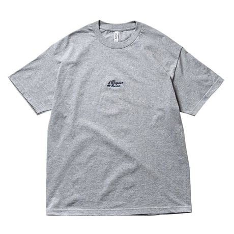 DOGEAR RECORDS TEE (Gray × Navy)